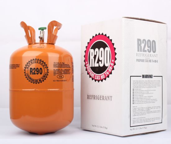 Refrigerante R290 R290 del gas propano de alta pureza del cilindro de 5,5 kg