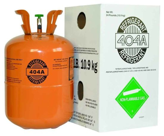 Gas refrigerante 404A Precio en cilindro desechable de 10,9 kg