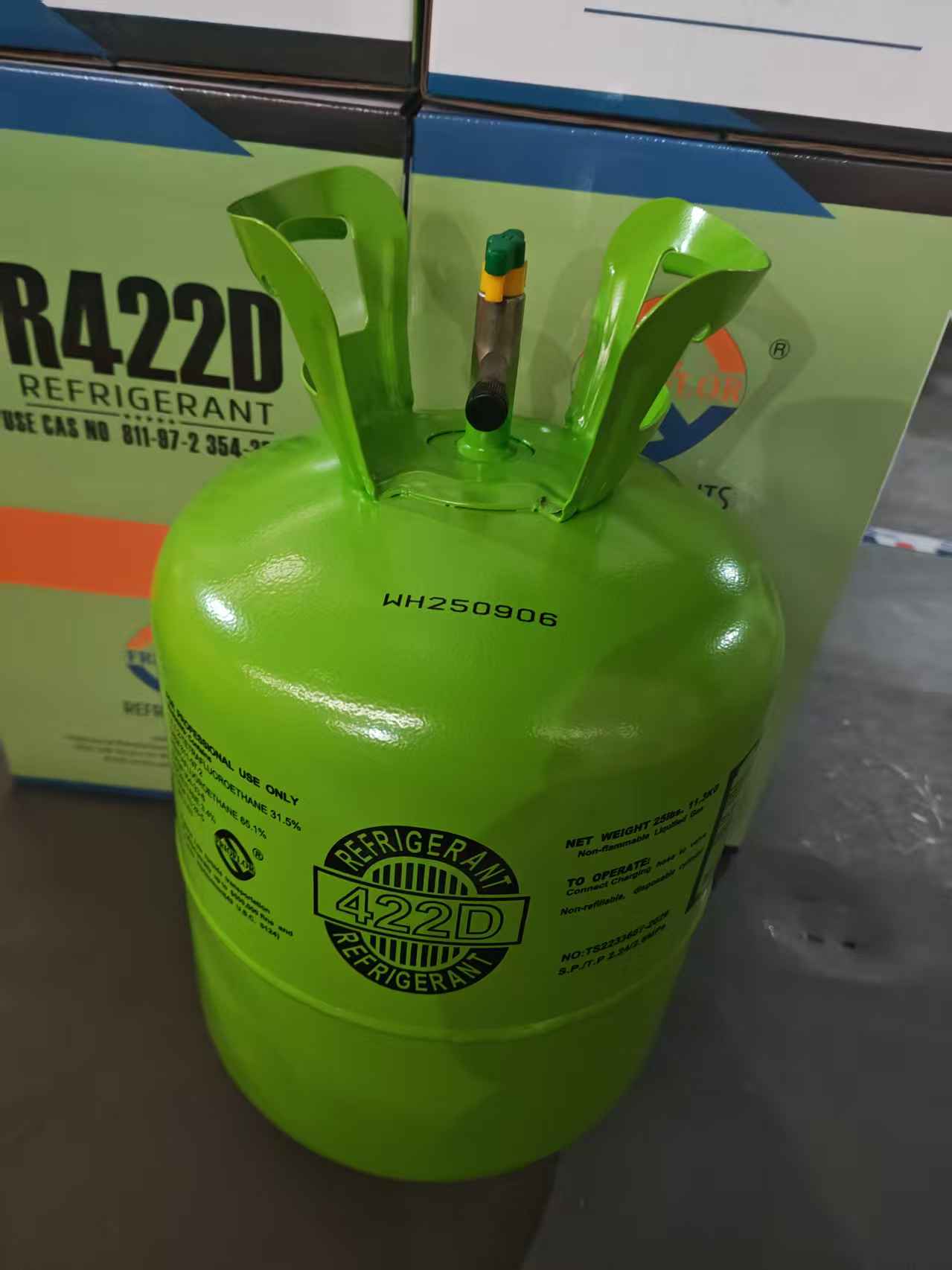 Gas refrigerante R422D en China (11,3 kg, marca OEM)