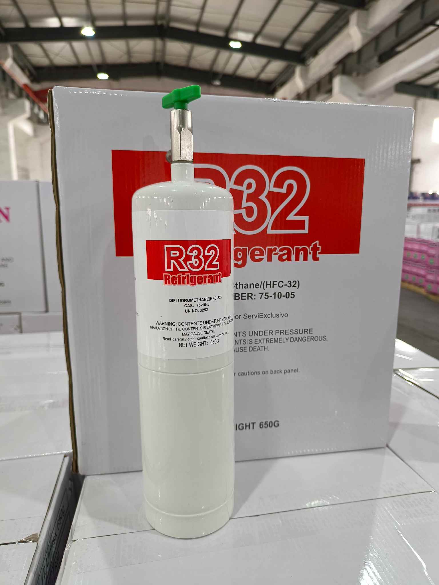 Frioflor produce R32 en el paquete de botes de 650 g en China