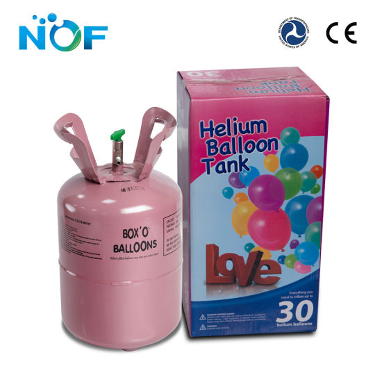 Cilindro desechable de 22,4 l de helio de alta pureza para globos de látex