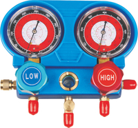 Sistema de presión del colector de uso refrigerante del diseño del OEM de la válvula de indicador doble simple
