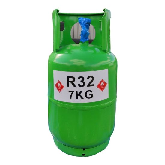 Suministro de gas refrigerante R32 de cilindro recargable de 9 kg para Europa