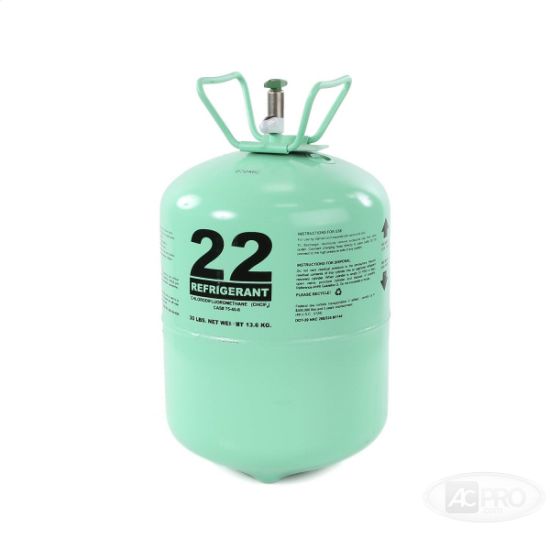 13,6 kg de cilindro de gas refrigerante R22, 99,99% de gas freón R22