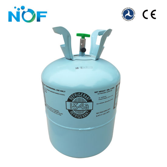 Cilindro disponible de alta pureza del 99,99% que embala el gas refrigerante R134A
