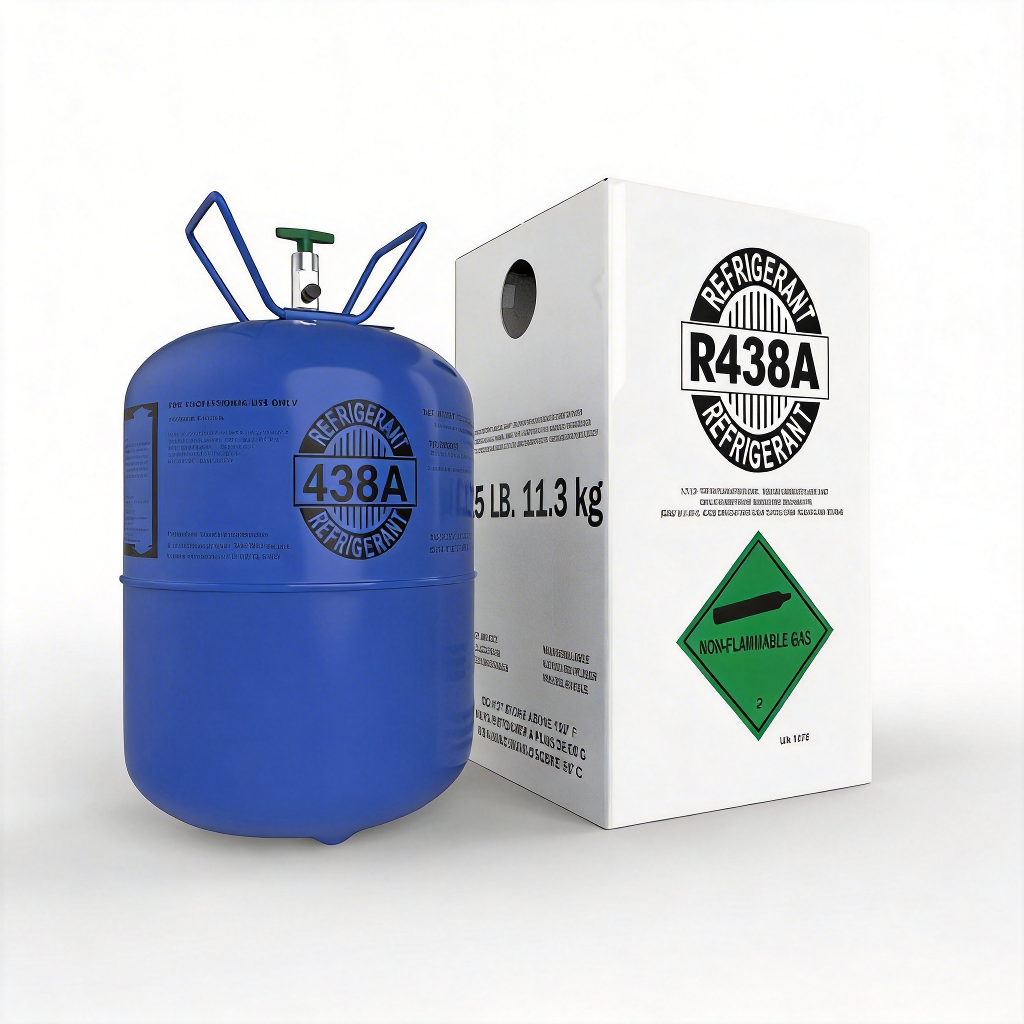 Produzca gas refrigerante R438A en un cilindro de 11,3 kg