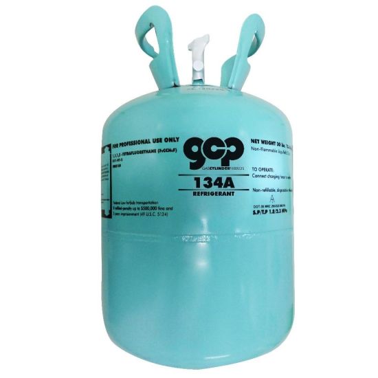 Freón de alta pureza R134A, freón de gas refrigerante de 13,6 kg R134A