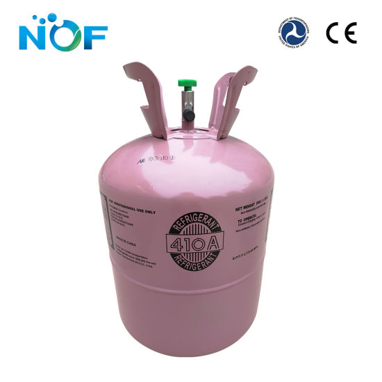99,99% de gas refrigerante R410A (lata pequeña / cilindro desechable / cilindro recargable)