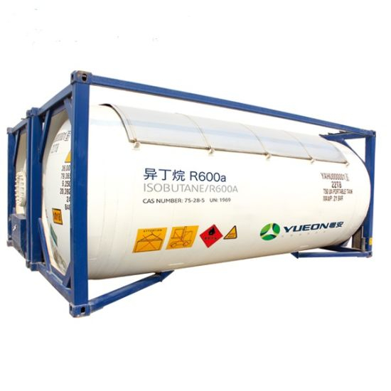 Venta de fábrica de tanques ISO Gas refrigerante isobutano R600A