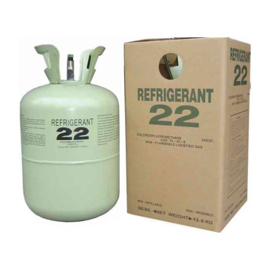 Gas de freón a bajo precio R22, 13,6 kg de gas refrigerante Freón R22