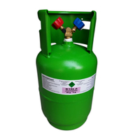 Gas recargable del cilindro R134A del Ce 12kg, gas refrigerante del 99,9% R134A