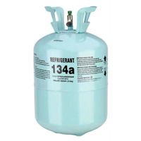 99.95% Pureza 13.6kg/30lbs Cilindro desechable Freón 134A Gas refrigerante R134A