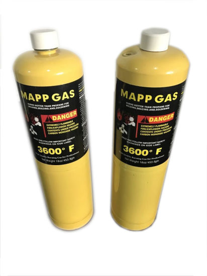 Venta de fábrica Reach Certifed 450g Propano Mapp Gas
